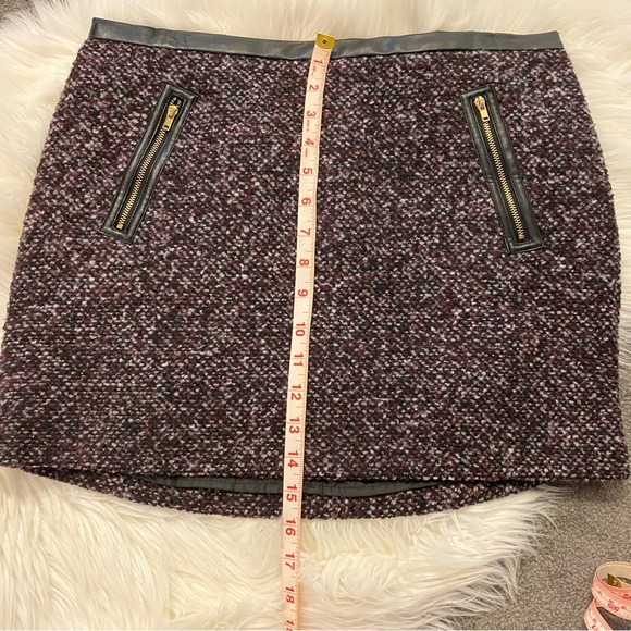 Purple bouclé mini skirt - Picture 7 of 7